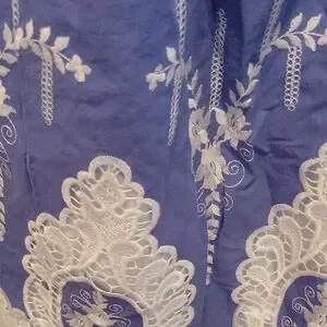 Halabaloo | Dresses | Halabaloo Blue Dress With White Lace Accents ...